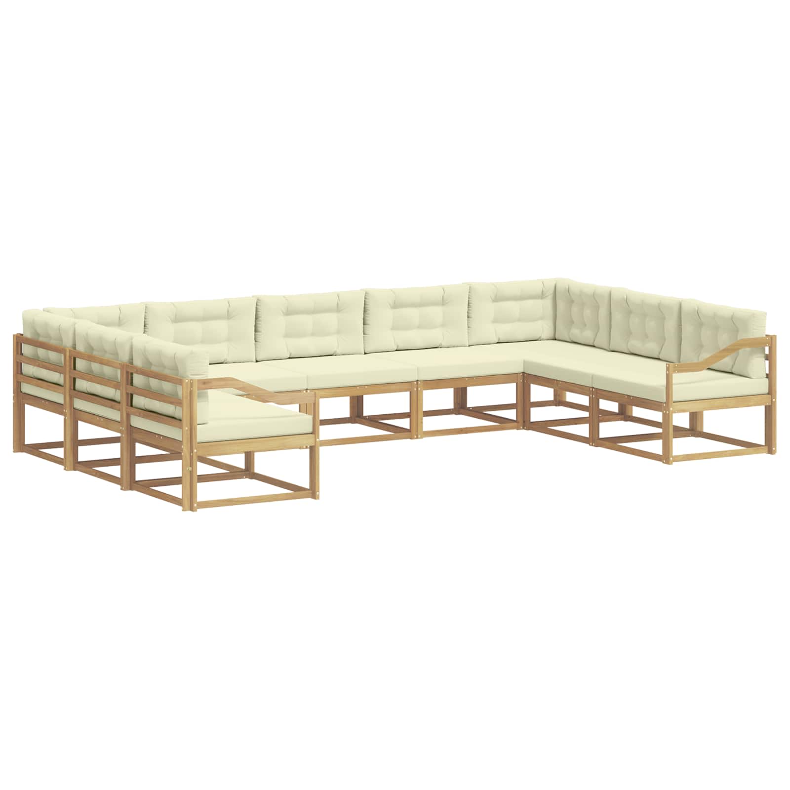 Buiten bankenset 7 pcs Massief Acaciahout is nu te koop bij PeponiXL, paradijselijk wonen!