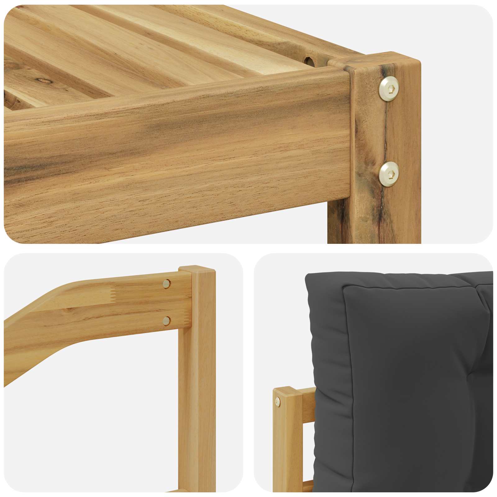 Buiten bankenset met kussen 11 pcs Wit en antracietkleurig is nu te koop bij PeponiXL, paradijselijk wonen!