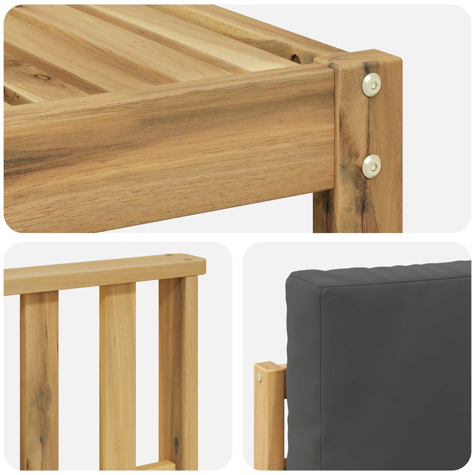 Buiten bankenset met kussen 7 pcs Wit en antracietkleurig is nu te koop bij PeponiXL, paradijselijk wonen!