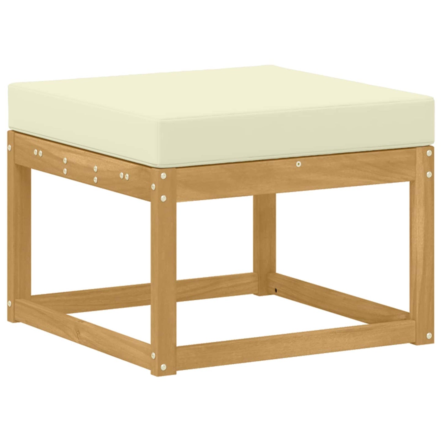 Buiten bankenset met kussen 8 pcs Wit en crèmekleurig is nu te koop bij PeponiXL, paradijselijk wonen!
