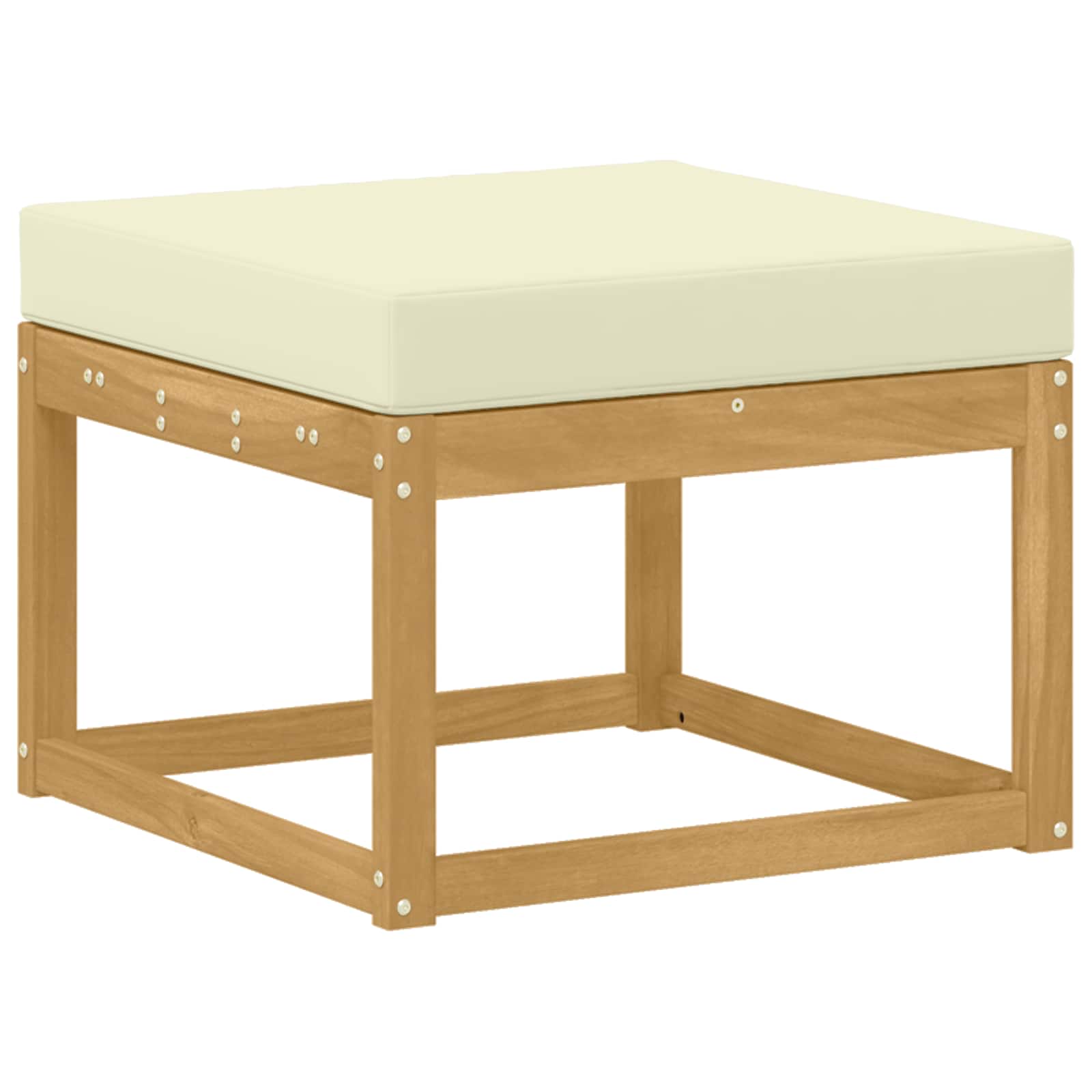 Buiten bankenset met kussen 8 pcs Wit en crèmekleurig is nu te koop bij PeponiXL, paradijselijk wonen!