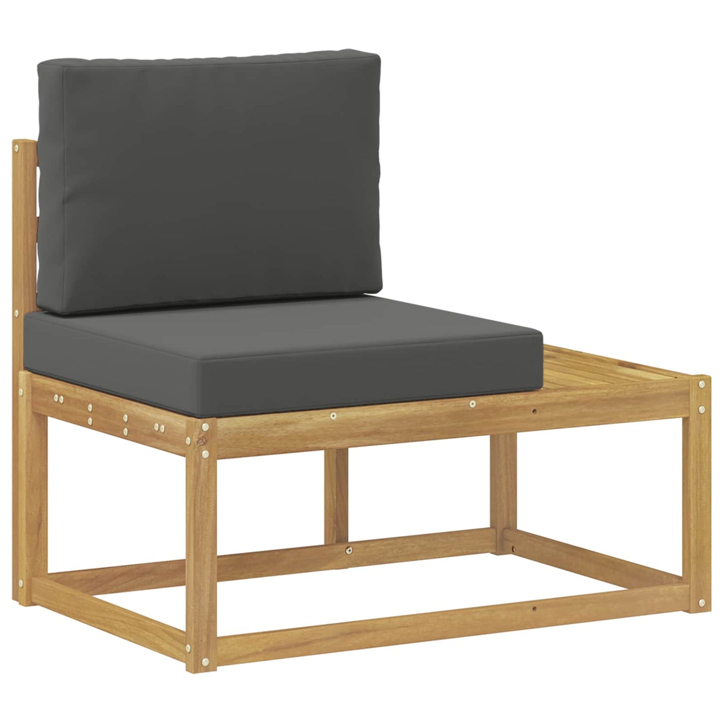 Buiten bankenset 2 pcs Wit en antracietkleurig Polyester is nu te koop bij PeponiXL, paradijselijk wonen!