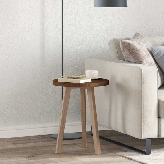 Tafelblad Licht Bruin Ø 50 x 2,5 cm Massief Eikenhout is nu te koop bij PeponiXL, paradijselijk wonen!