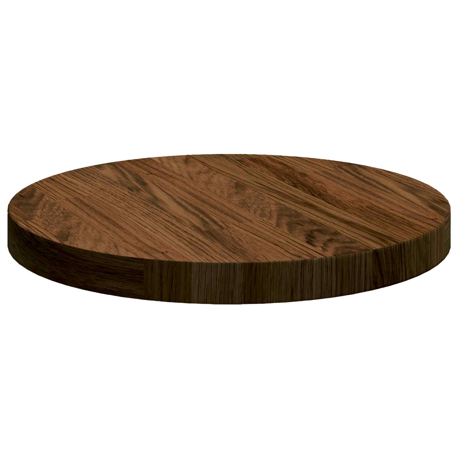 Tafelblad Donkerbruin Ø 30 x 2,5 cm Massief Eikenhout is nu te koop bij PeponiXL, paradijselijk wonen!