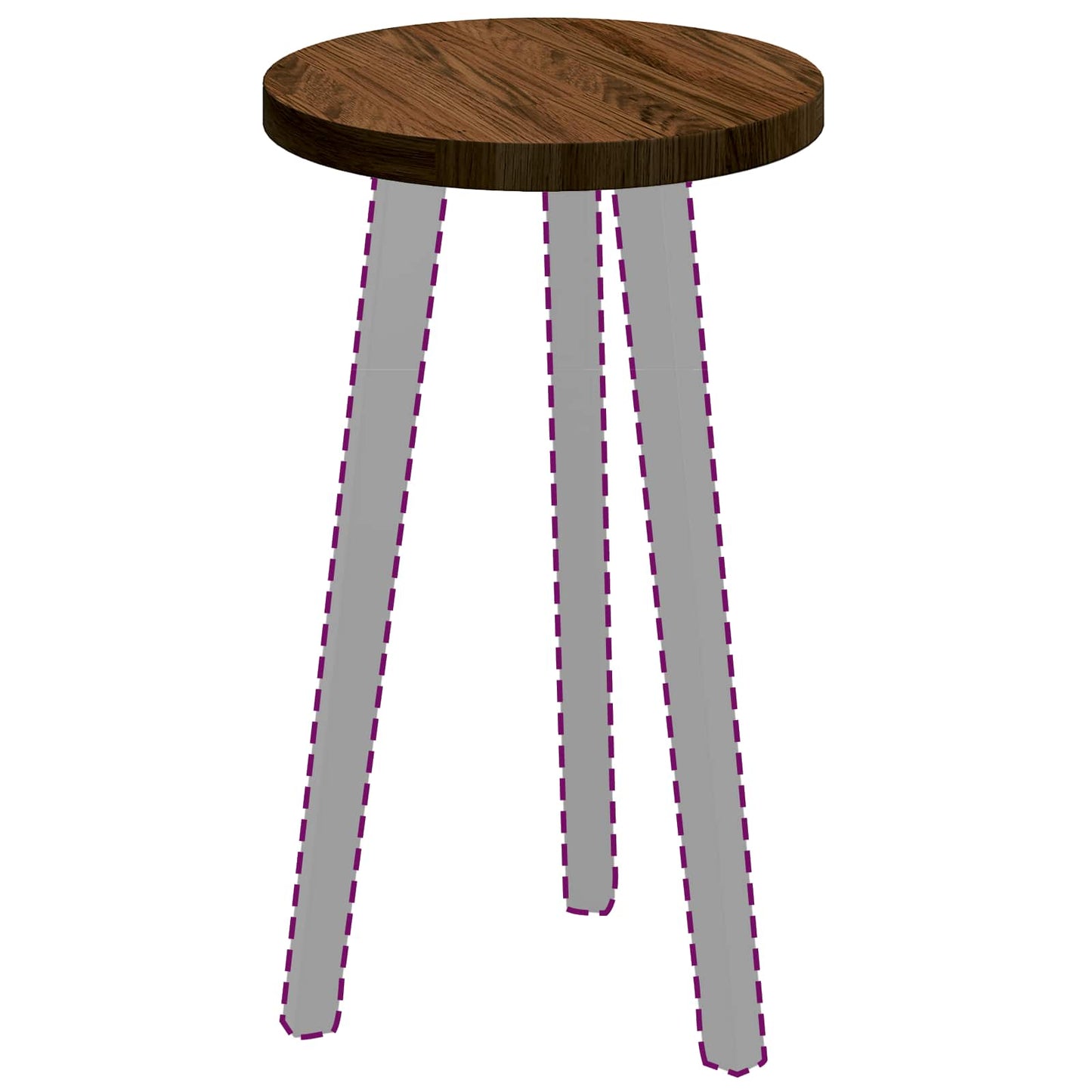 Tafelblad Donkerbruin Ø 30 x 2,5 cm Massief Eikenhout is nu te koop bij PeponiXL, paradijselijk wonen!