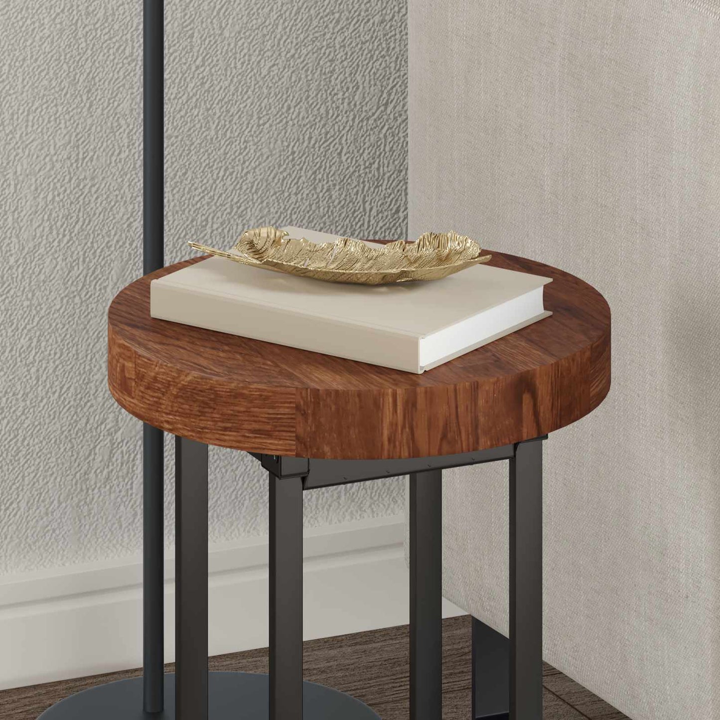 Tafelblad Licht Bruin Ø 30 x 4 cm Massief Eikenhout is nu te koop bij PeponiXL, paradijselijk wonen!
