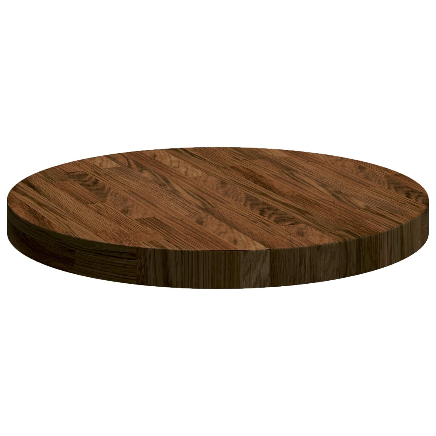 Tafelblad Licht Bruin Ø 50 x 4 cm Massief Eikenhout is nu te koop bij PeponiXL, paradijselijk wonen!