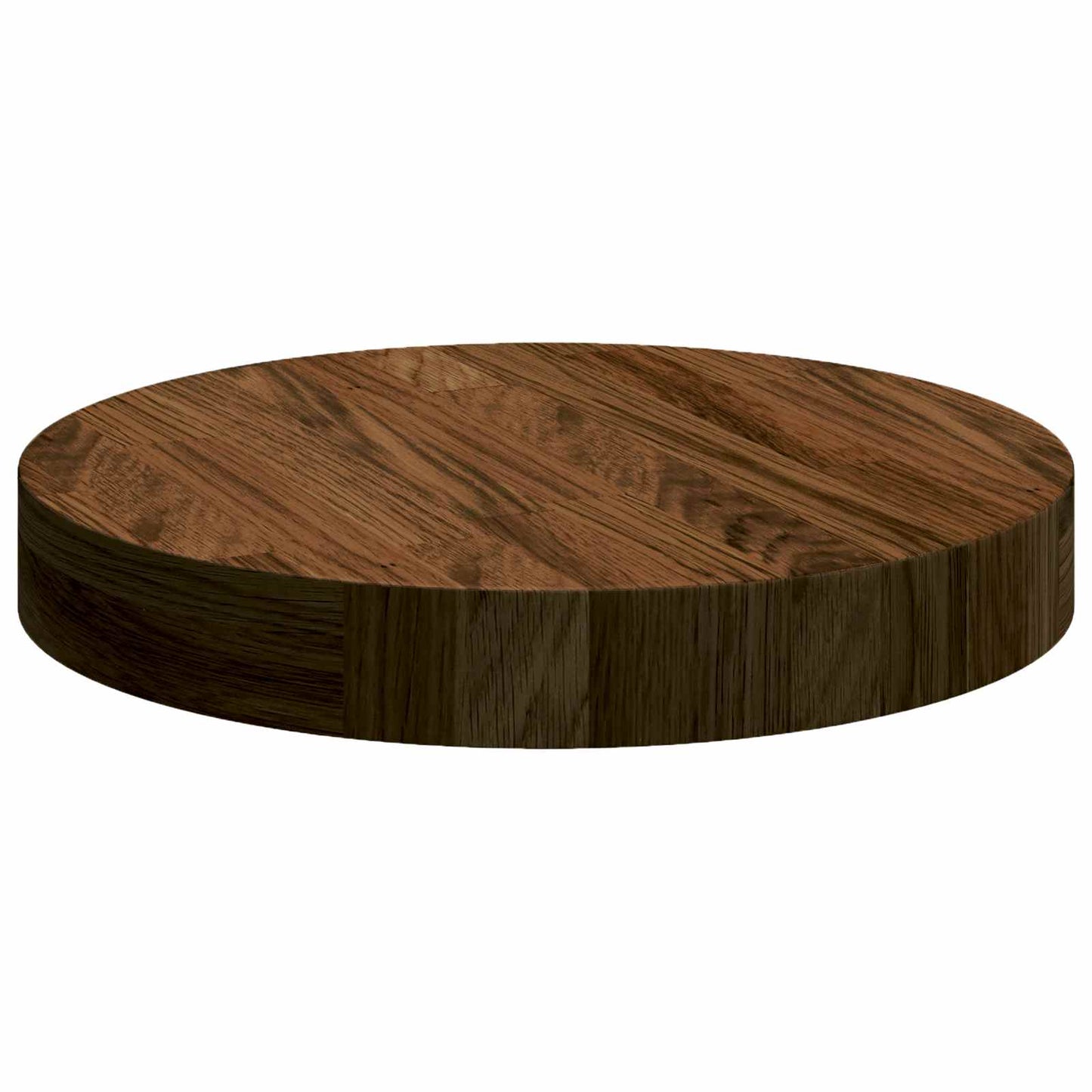 Tafelblad Donkerbruin Ø 30 x 4 cm Massief Eikenhout is nu te koop bij PeponiXL, paradijselijk wonen!