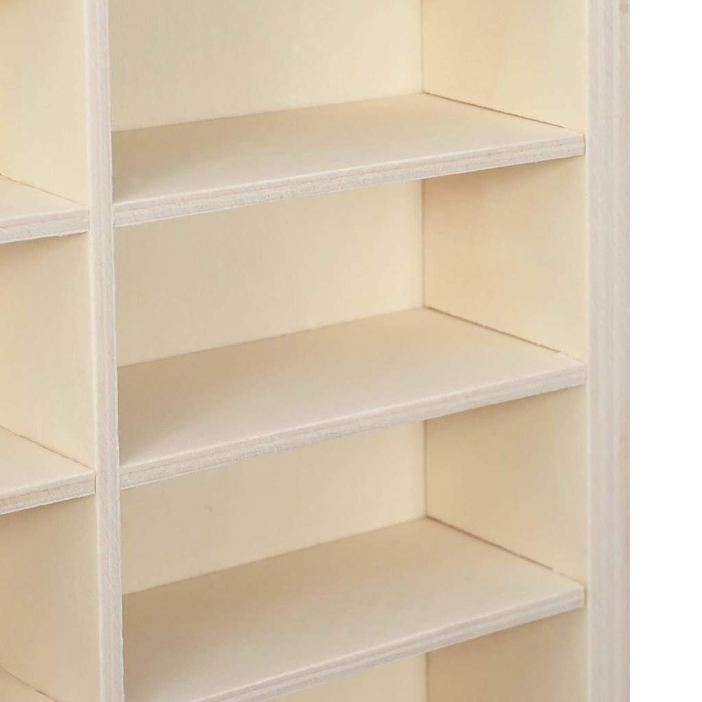 Muurdisplaykast met plank Beige 98 x 4,5 x 55 cm Bewerkt hout is nu te koop bij PeponiXL, paradijselijk wonen!