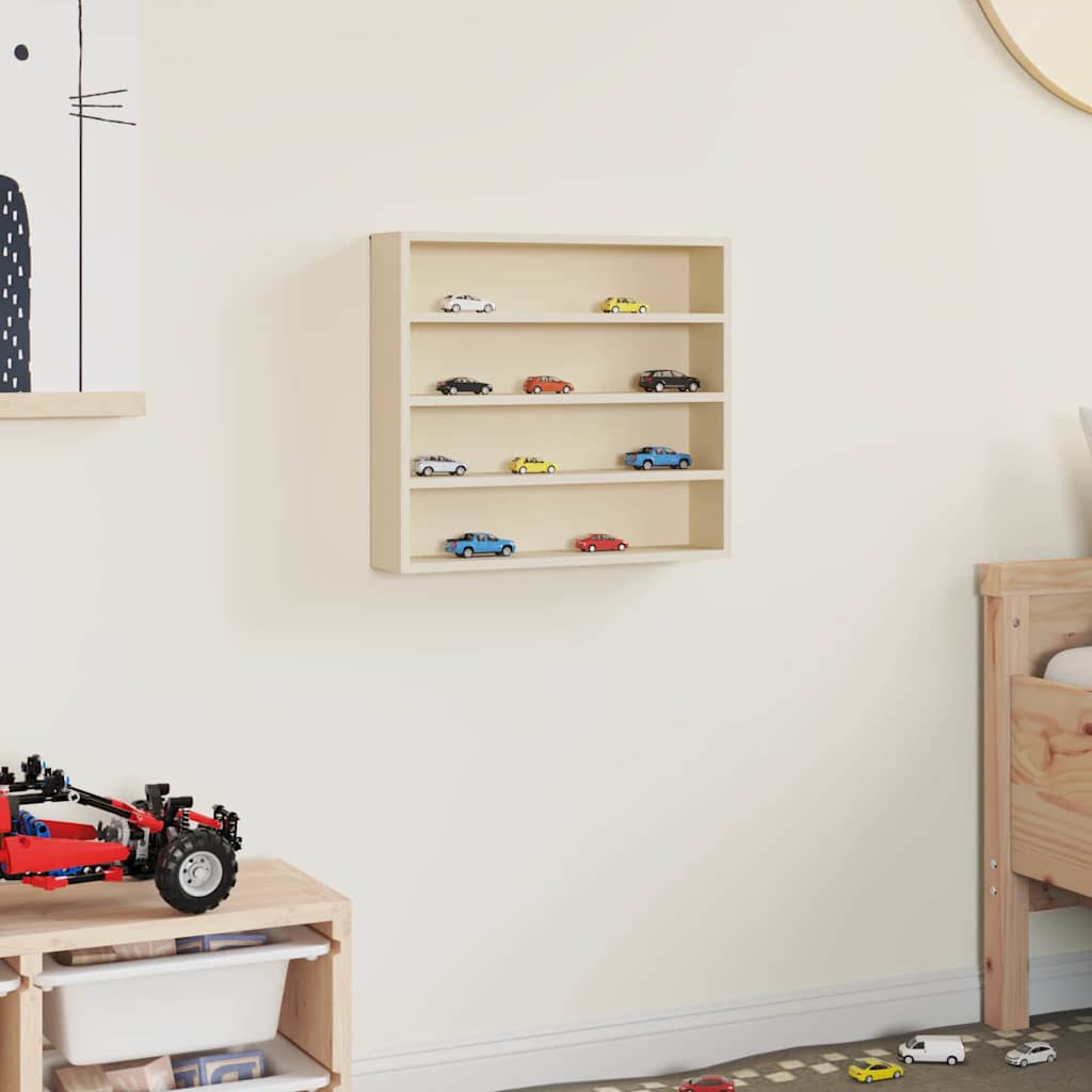 Muurdisplaykast met plank Beige 40 x 8,5 x 37 cm Bewerkt hout is nu te koop bij PeponiXL, paradijselijk wonen!