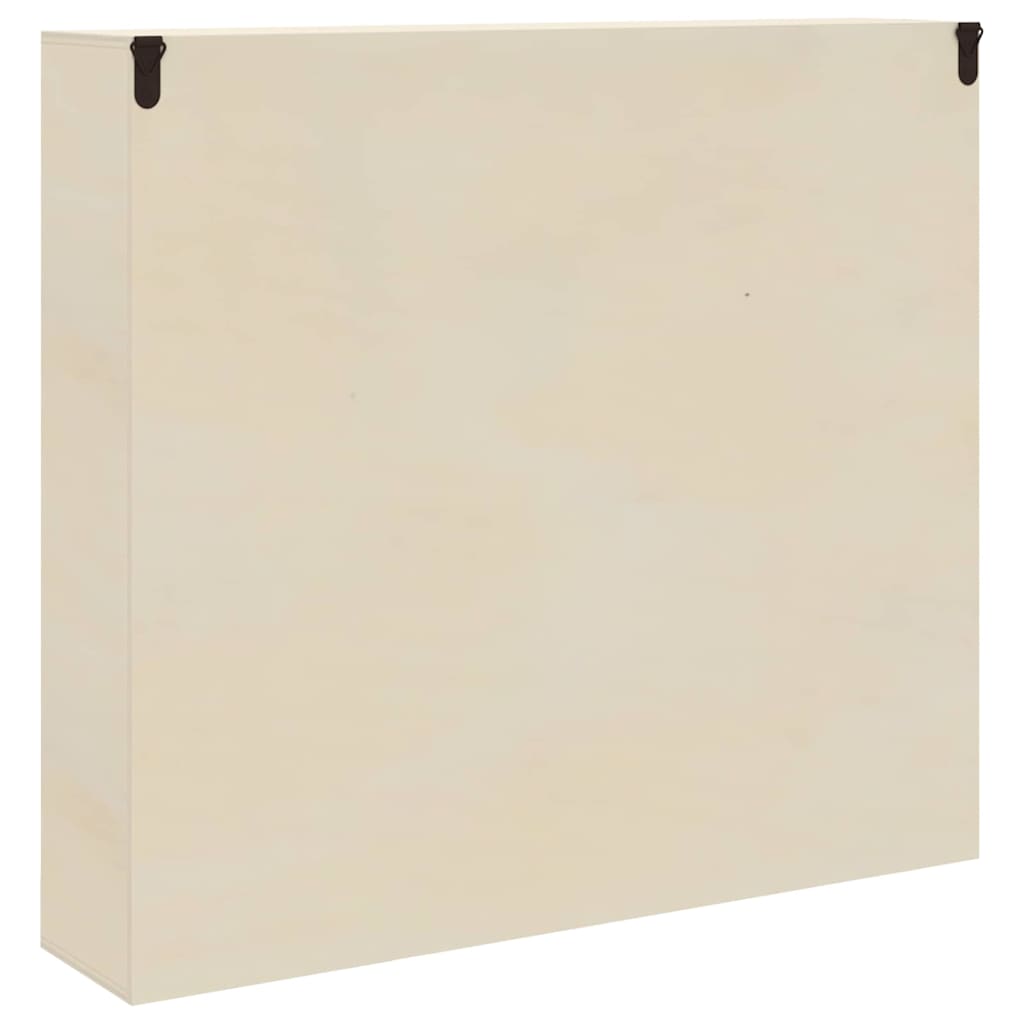 Muurdisplaykast met plank Beige 40 x 8,5 x 37 cm Bewerkt hout is nu te koop bij PeponiXL, paradijselijk wonen!