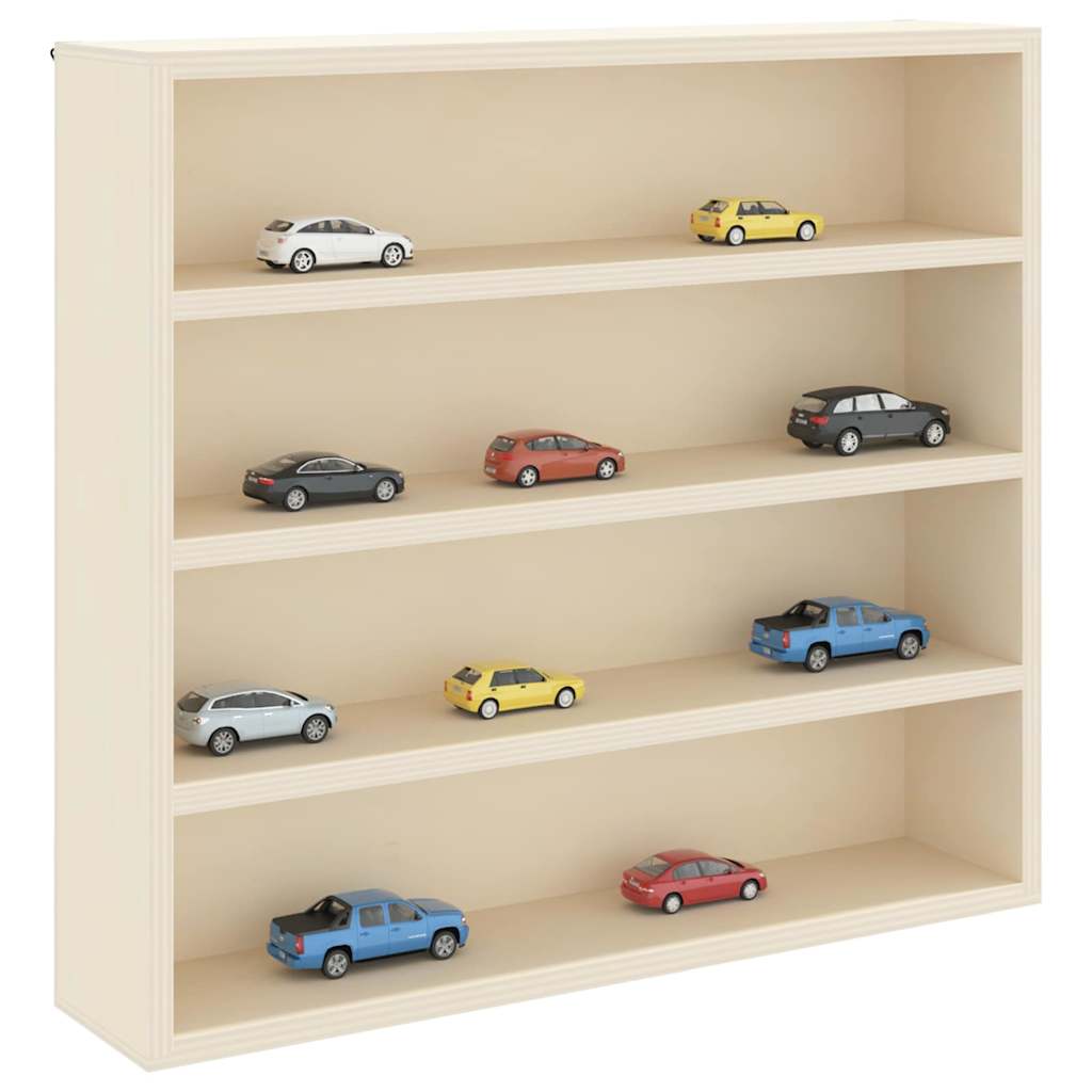 Muurdisplaykast met plank Beige 40 x 8,5 x 37 cm Bewerkt hout is nu te koop bij PeponiXL, paradijselijk wonen!