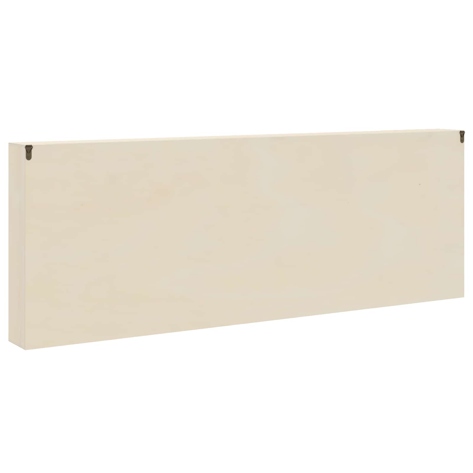 Muurdisplaykast met plank Beige 100 x 8,5 x 36 cm Bewerkt hout is nu te koop bij PeponiXL, paradijselijk wonen!