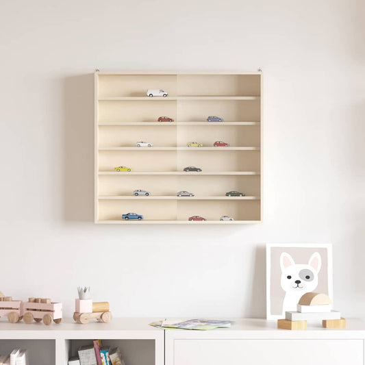 Muurdisplaykast met plank Beige 60 x 8,5 x 54 cm Multiplex is nu te koop bij PeponiXL, paradijselijk wonen!