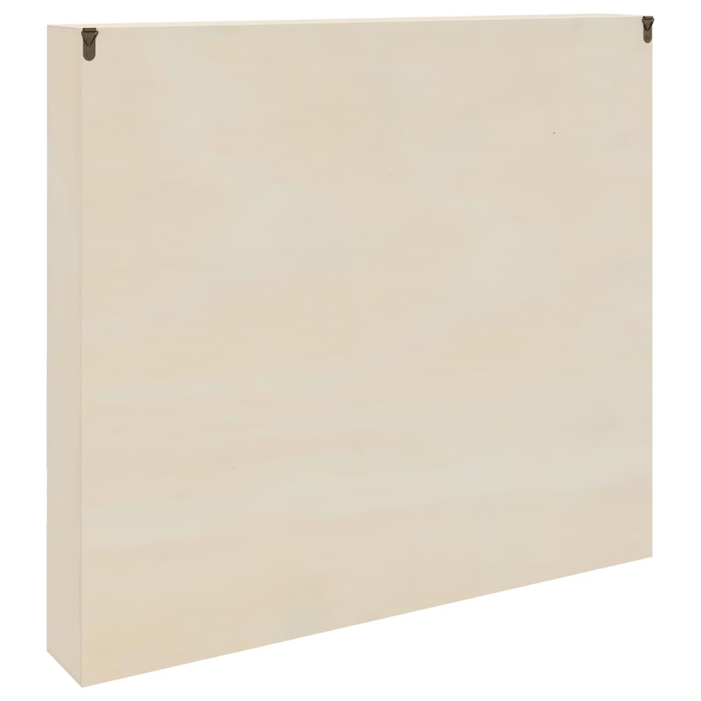 Muurdisplaykast met plank Beige 60 x 8,5 x 54 cm Multiplex