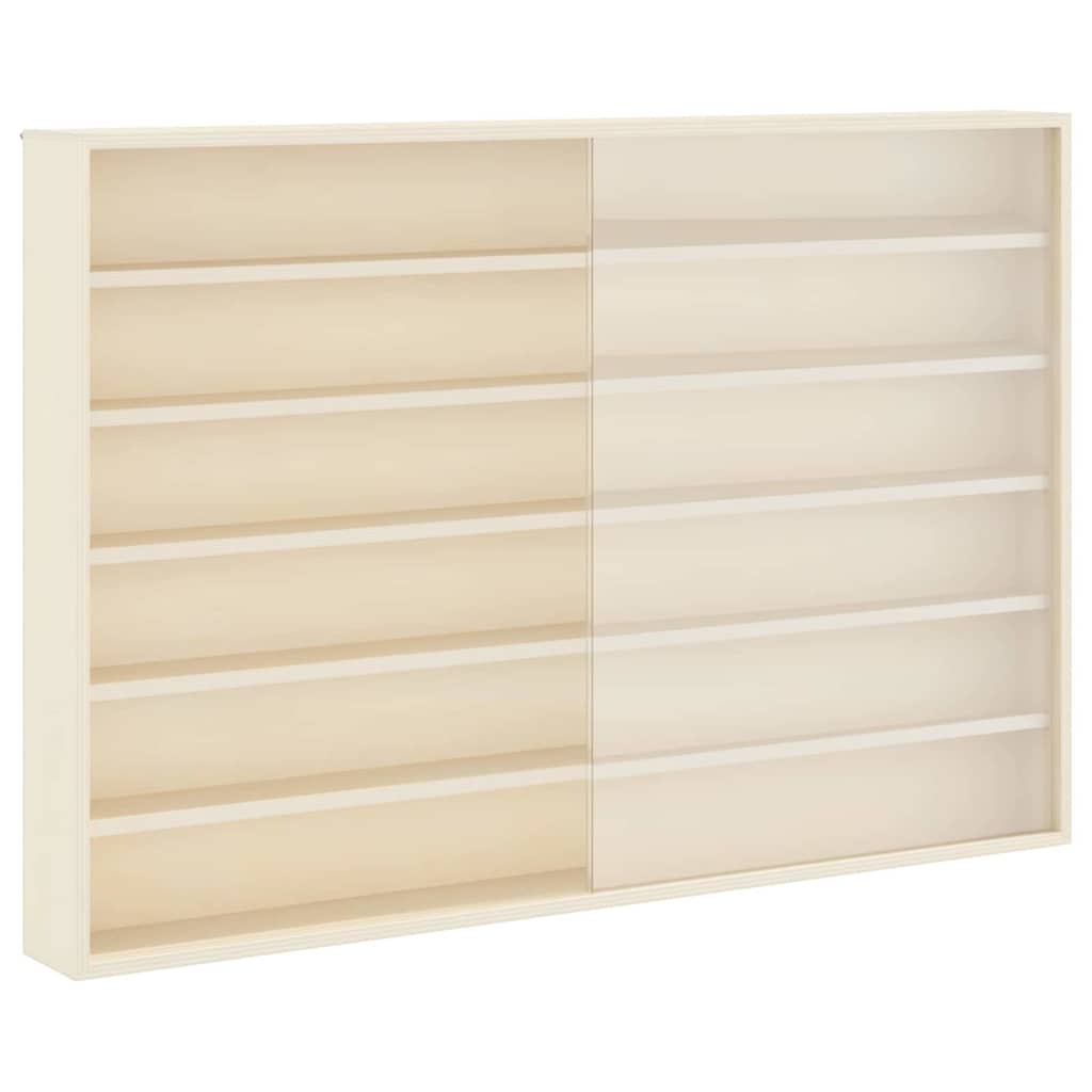 Muurdisplaykast met plank Beige 80 x 8,5 x 54 cm Multiplex