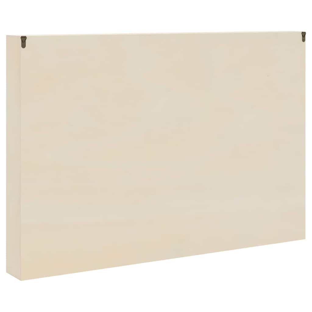 Muurdisplaykast met plank Beige 80 x 8,5 x 54 cm Multiplex
