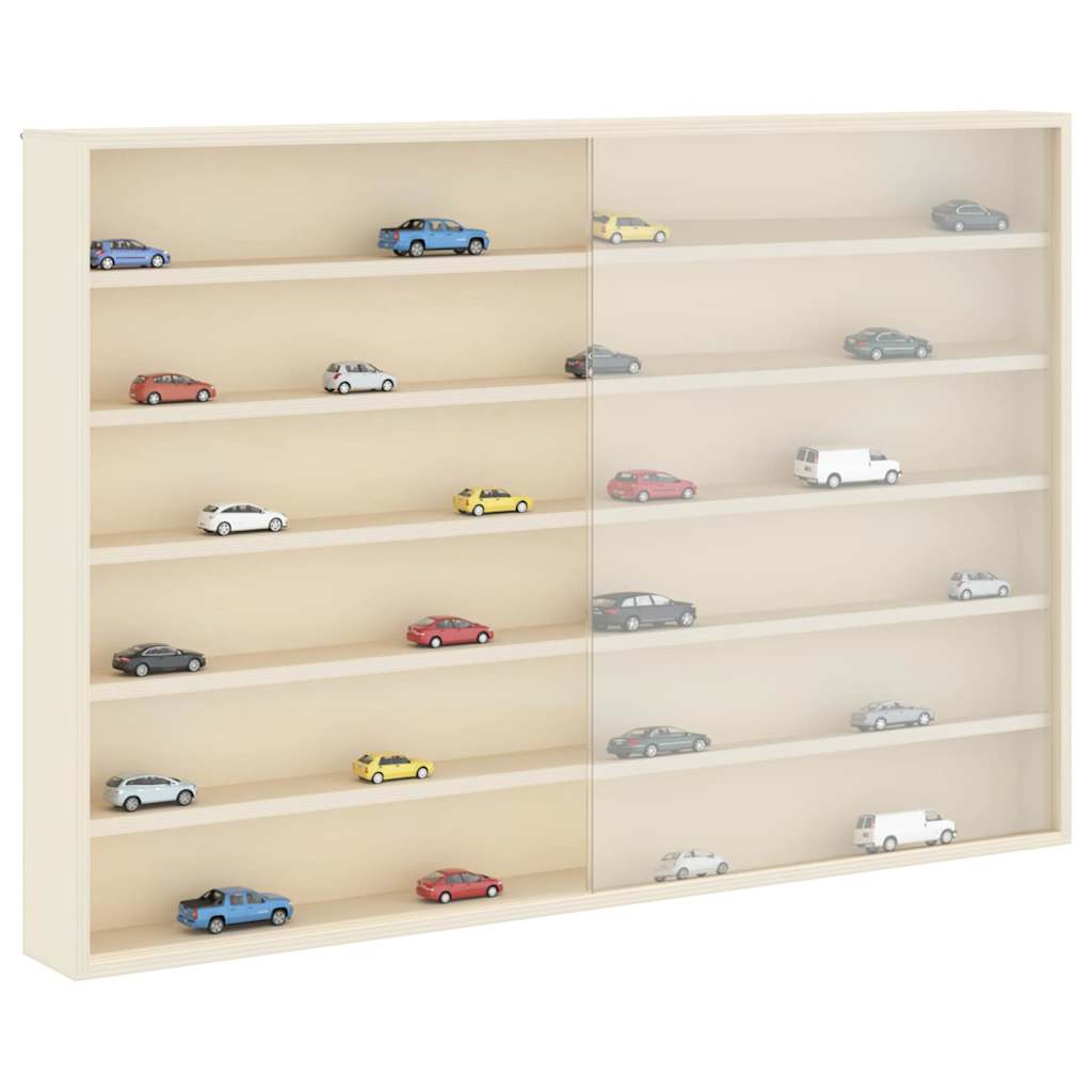 Muurdisplaykast met plank Beige 80 x 8,5 x 54 cm Multiplex