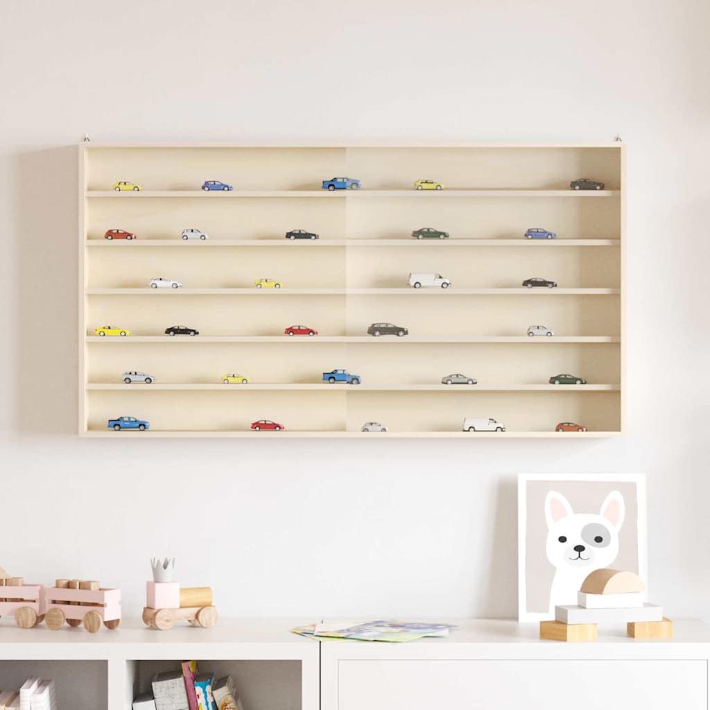 Muurdisplaykast met plank Beige 100 x 8,5 x 54 cm Multiplex