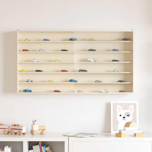 Muurdisplaykast met plank Beige 100 x 8,5 x 54 cm Multiplex is nu te koop bij PeponiXL, paradijselijk wonen!