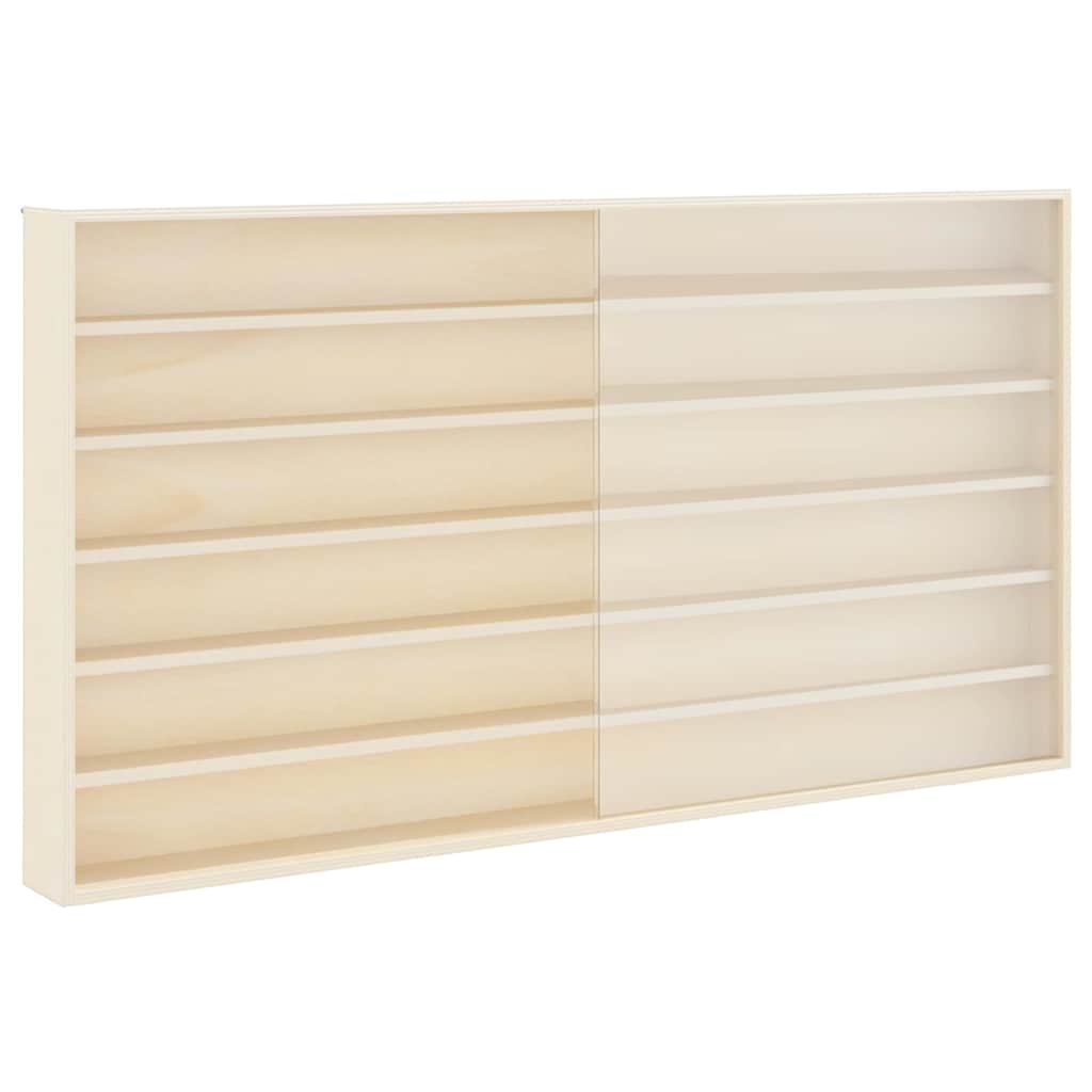 Muurdisplaykast met plank Beige 100 x 8,5 x 54 cm Multiplex