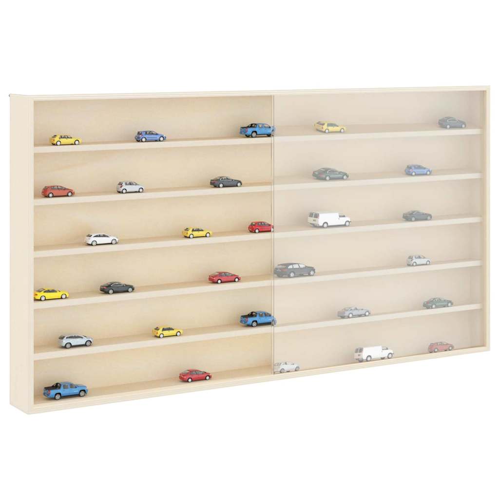 Muurdisplaykast met plank Beige 100 x 8,5 x 54 cm Multiplex