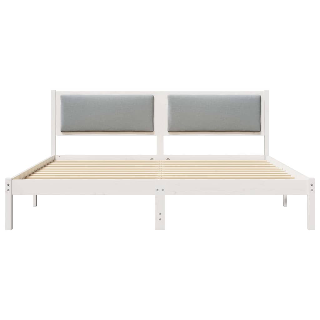 Bedframe Lichtgrijs 180 x 200 cm Massief grenenhout is nu te koop bij PeponiXL, paradijselijk wonen!