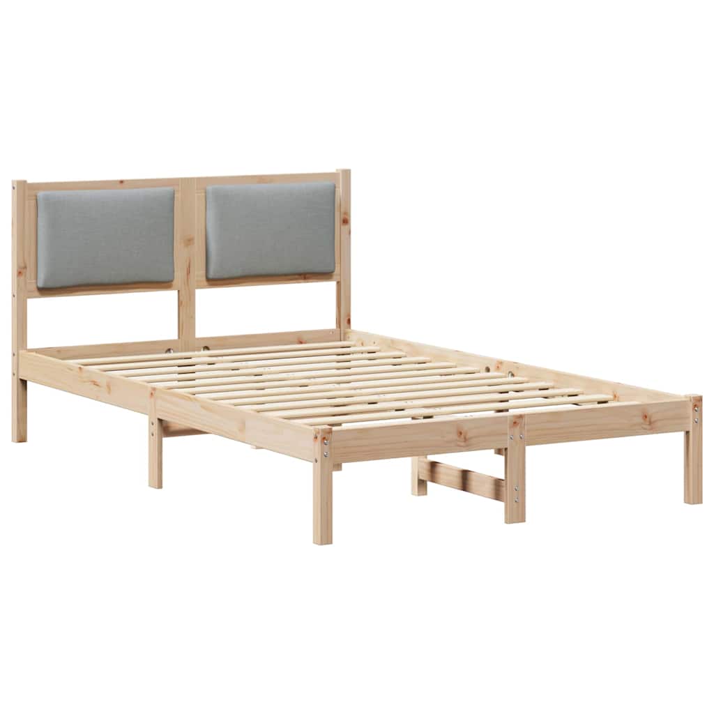 Bedframe Lichtgrijs 120 x 200 cm Massief grenenhout is nu te koop bij PeponiXL, paradijselijk wonen!