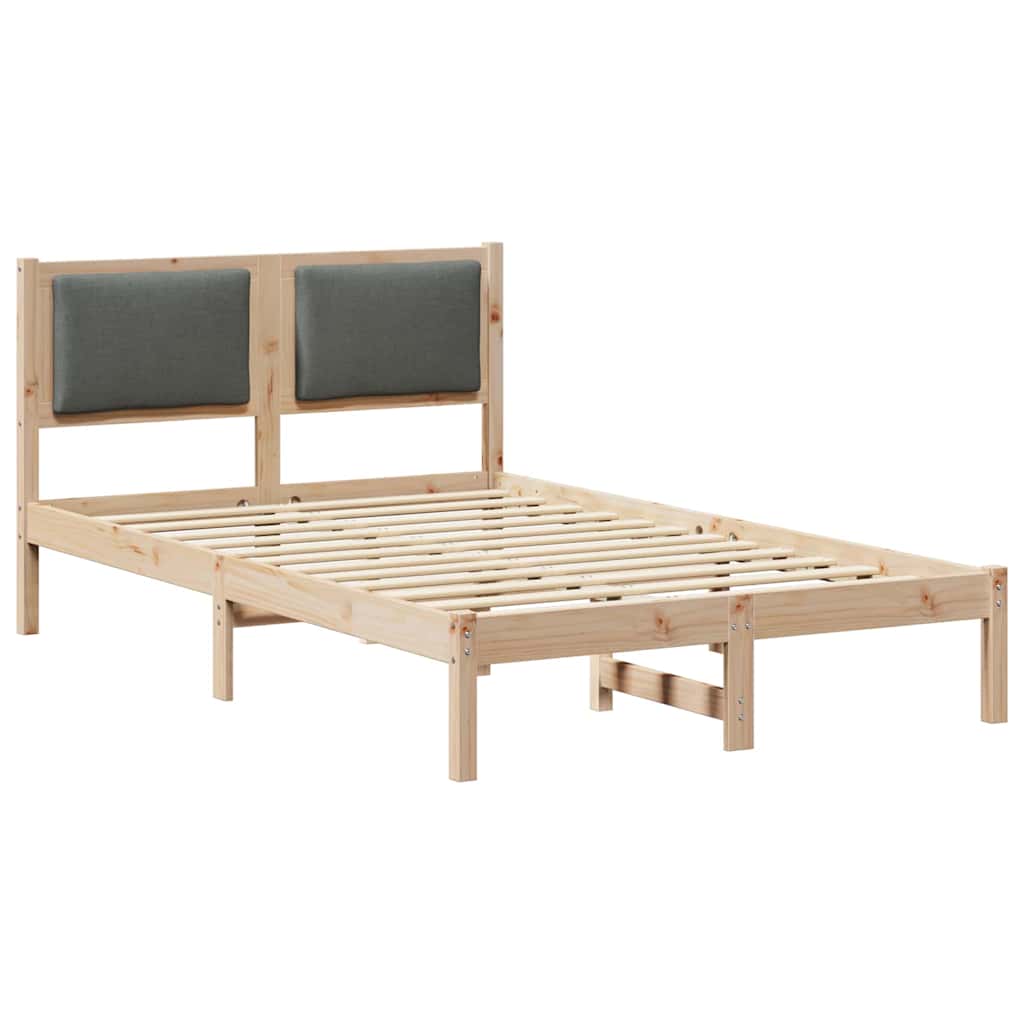 Bedframe Donkergrijs 120 x 200 cm Massief grenenhout is nu te koop bij PeponiXL, paradijselijk wonen!