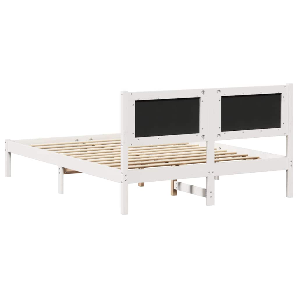 Bedframe Lichtgrijs 135 x 190 cm Massief grenenhout is nu te koop bij PeponiXL, paradijselijk wonen!