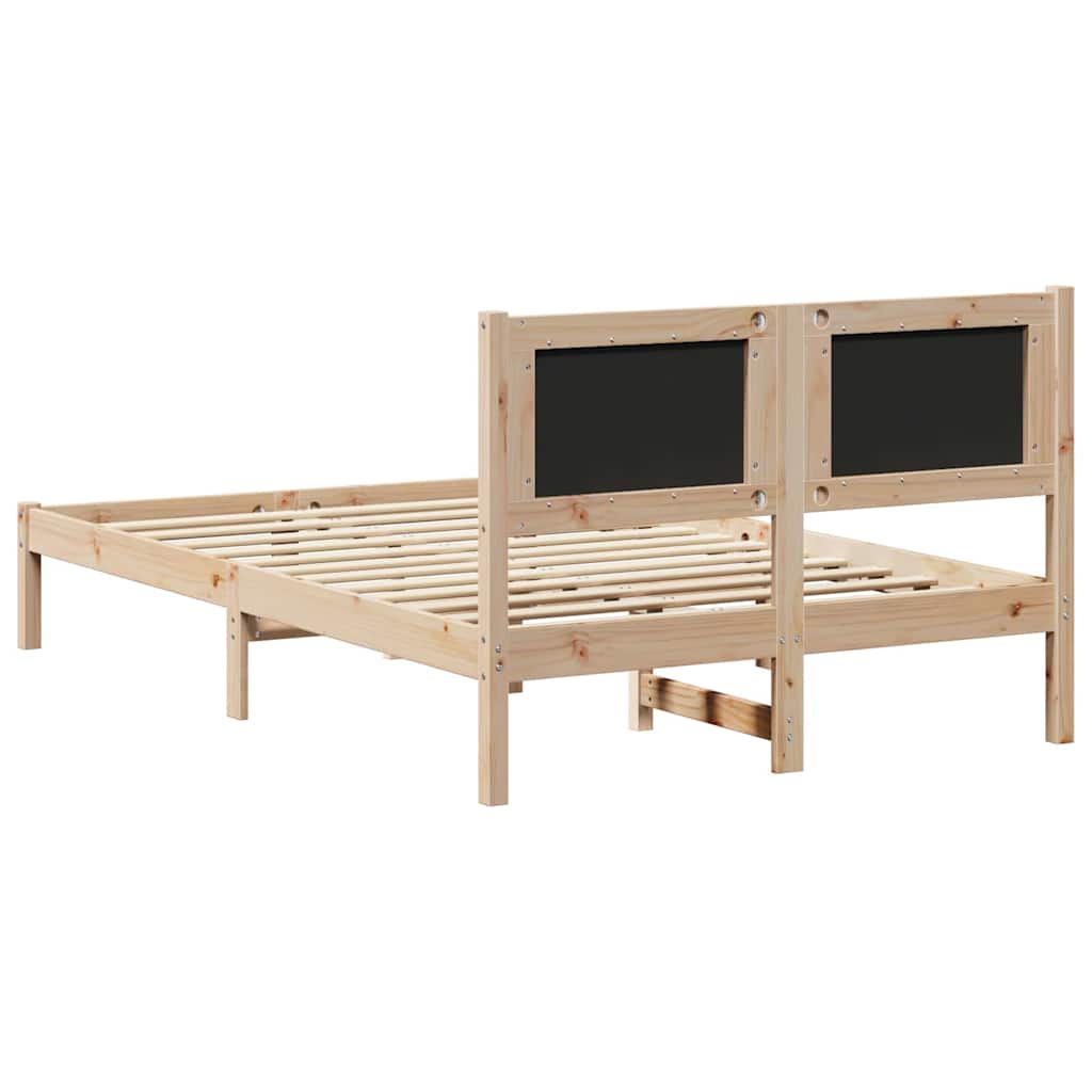 Bedframe Lichtgrijs 120 x 190 cm Massief grenenhout is nu te koop bij PeponiXL, paradijselijk wonen!