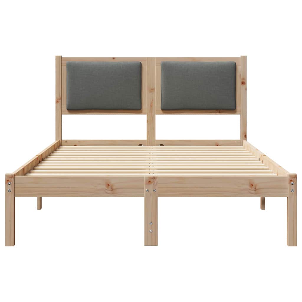 Bedframe Donkergrijs 120 x 190 cm Massief grenenhout is nu te koop bij PeponiXL, paradijselijk wonen!