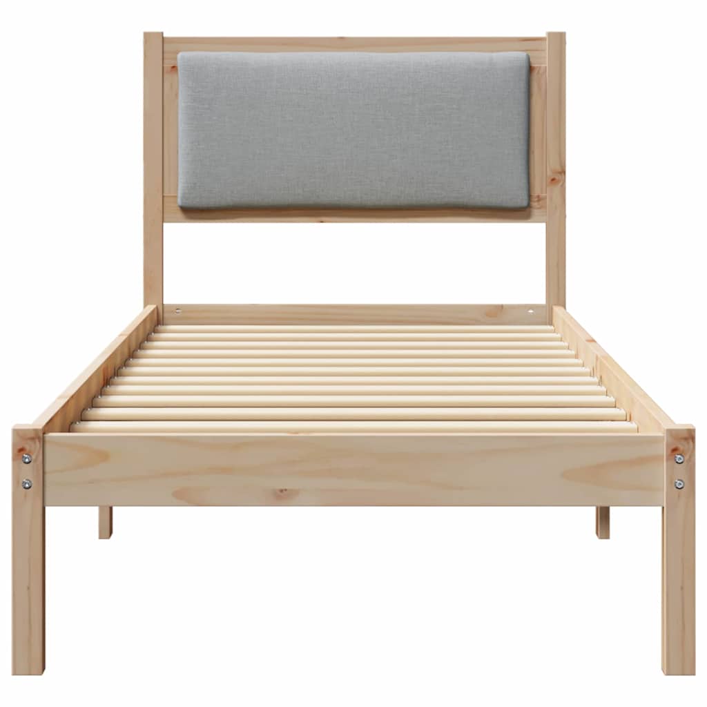 Bedframe Lichtgrijs 80 x 200 cm Massief grenenhout is nu te koop bij PeponiXL, paradijselijk wonen!