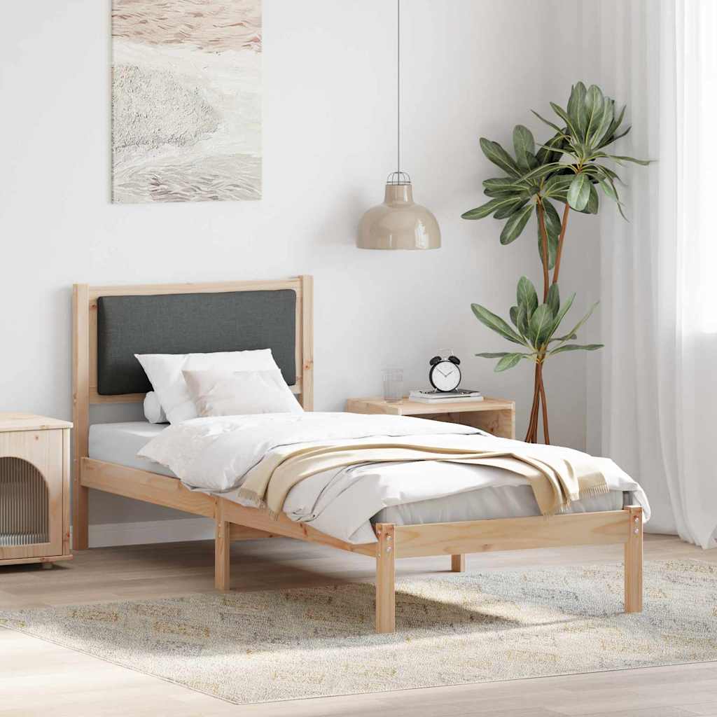 Bedframe Donkergrijs 80 x 200 cm Massief grenenhout is nu te koop bij PeponiXL, paradijselijk wonen!