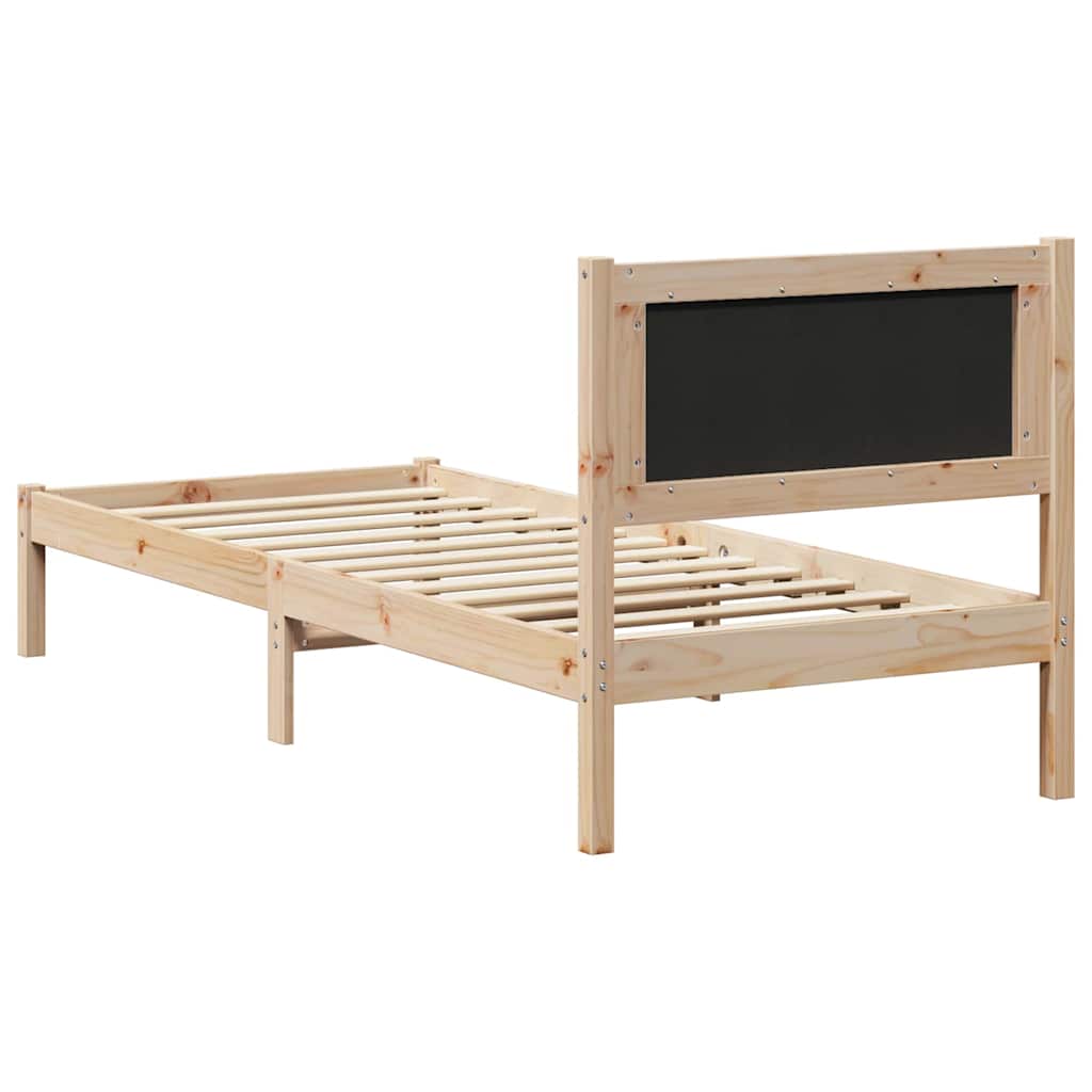 Bedframe Donkergrijs 80 x 200 cm Massief grenenhout is nu te koop bij PeponiXL, paradijselijk wonen!