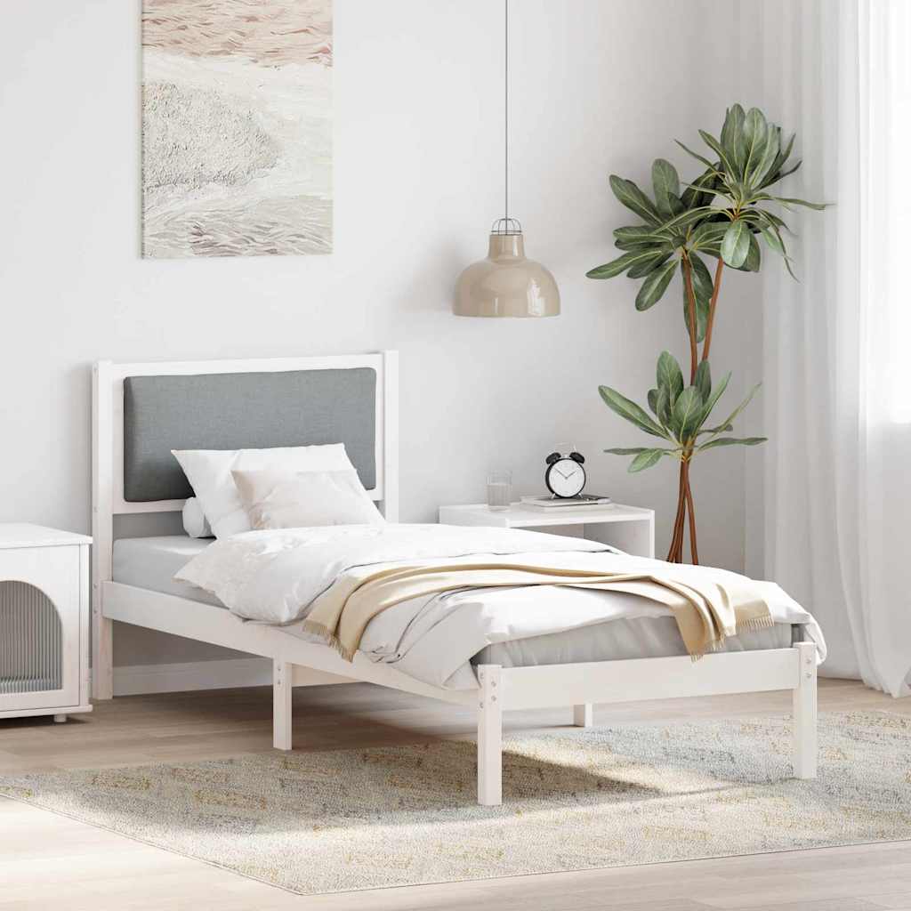 Bedframe Lichtgrijs 80 x 200 cm Massief grenenhout is nu te koop bij PeponiXL, paradijselijk wonen!