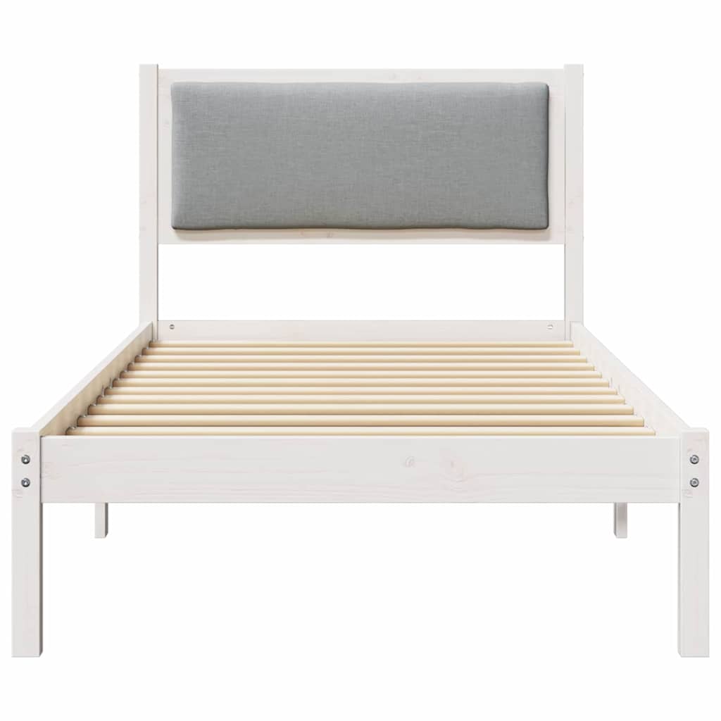 Bedframe Lichtgrijs 90 x 190 cm Massief grenenhout is nu te koop bij PeponiXL, paradijselijk wonen!
