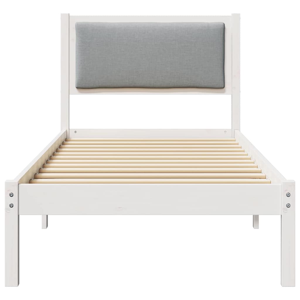 Bedframe Lichtgrijs 80 x 190 cm Massief grenenhout is nu te koop bij PeponiXL, paradijselijk wonen!