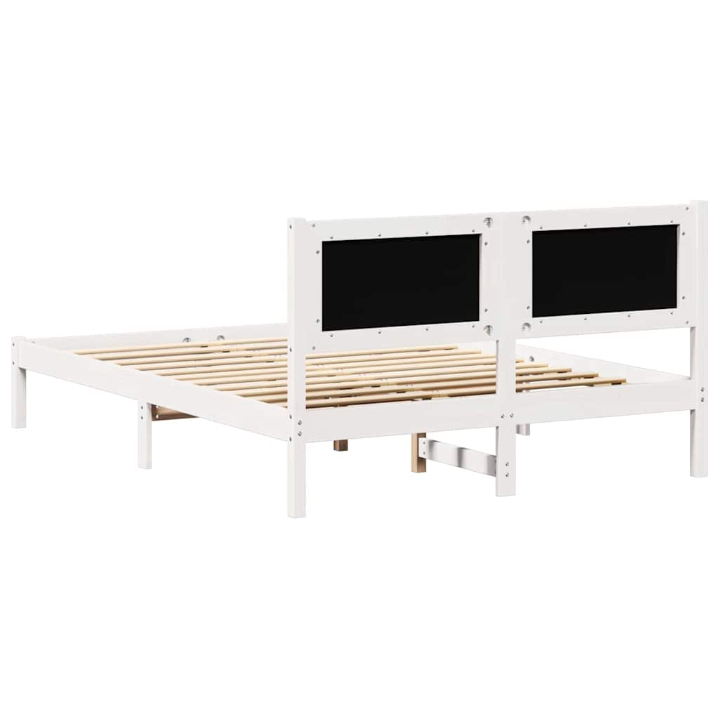Bedframe Lichtgrijs 140 x 200 cm Massief grenenhout is nu te koop bij PeponiXL, paradijselijk wonen!