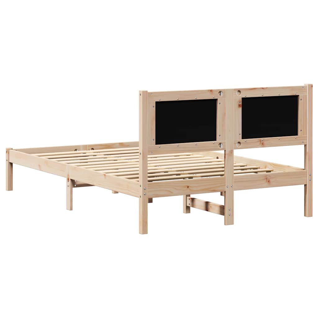 Bedframe Donkergrijs 120 x 200 cm Massief grenenhout is nu te koop bij PeponiXL, paradijselijk wonen!