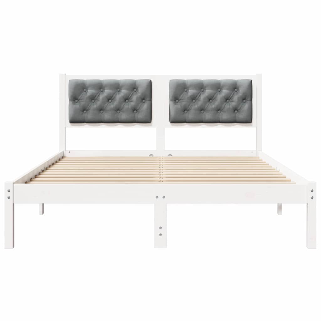 Bedframe Lichtgrijs 140 x 190 cm Massief grenenhout is nu te koop bij PeponiXL, paradijselijk wonen!