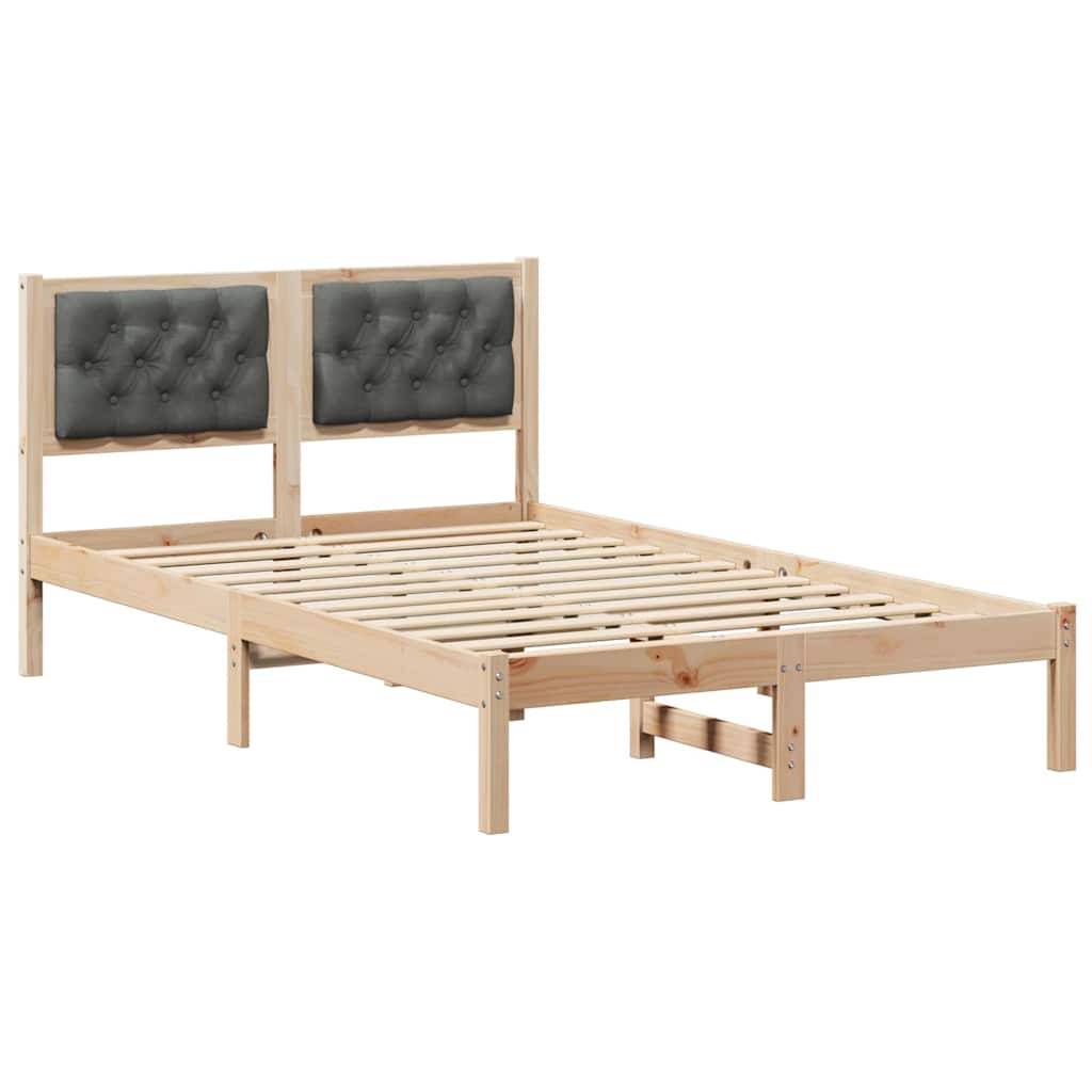 Bedframe Donkergrijs 120 x 190 cm Massief grenenhout is nu te koop bij PeponiXL, paradijselijk wonen!