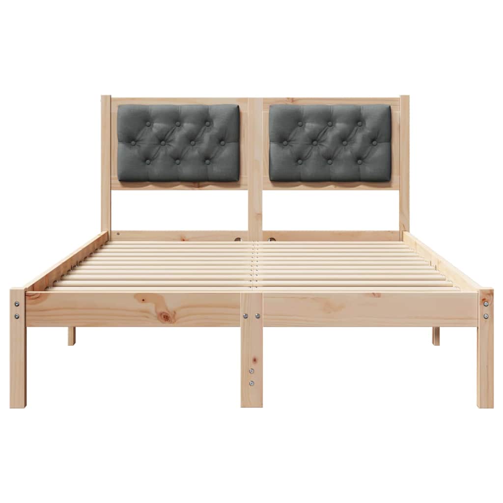 Bedframe Donkergrijs 120 x 190 cm Massief grenenhout is nu te koop bij PeponiXL, paradijselijk wonen!