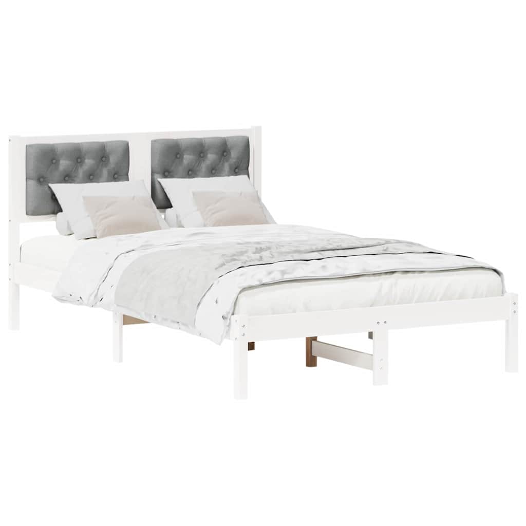 Bedframe Lichtgrijs 120 x 190 cm Massief grenenhout is nu te koop bij PeponiXL, paradijselijk wonen!