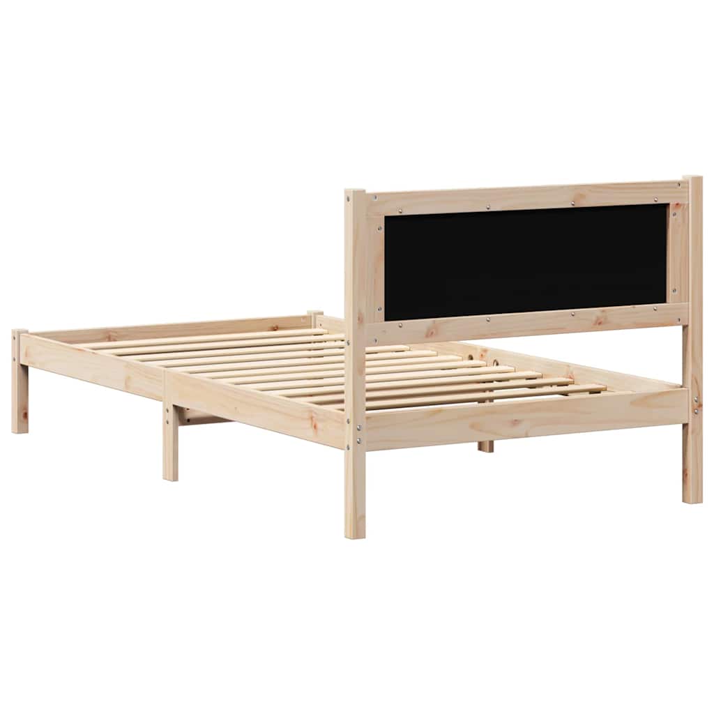 Bedframe Lichtgrijs 100 x 200 cm Massief grenenhout is nu te koop bij PeponiXL, paradijselijk wonen!