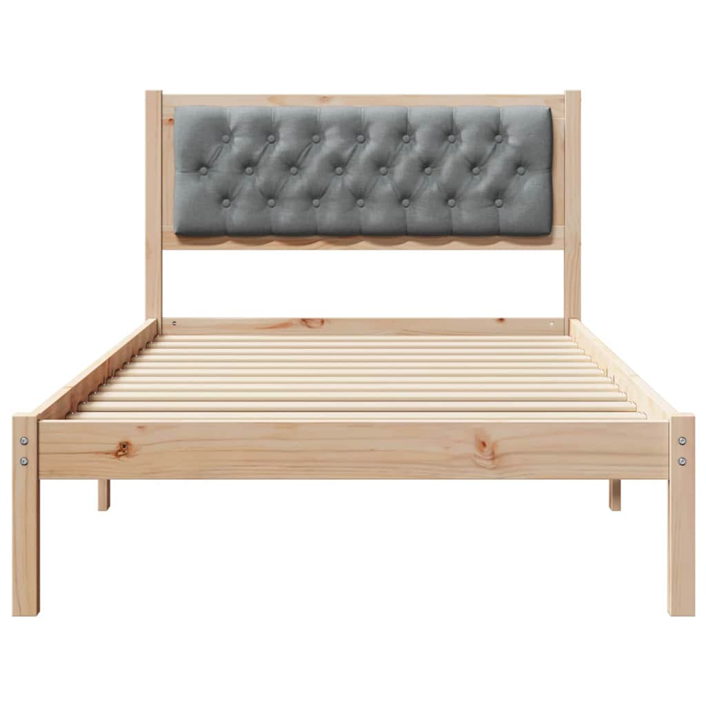 Bedframe Lichtgrijs 100 x 200 cm Massief grenenhout is nu te koop bij PeponiXL, paradijselijk wonen!