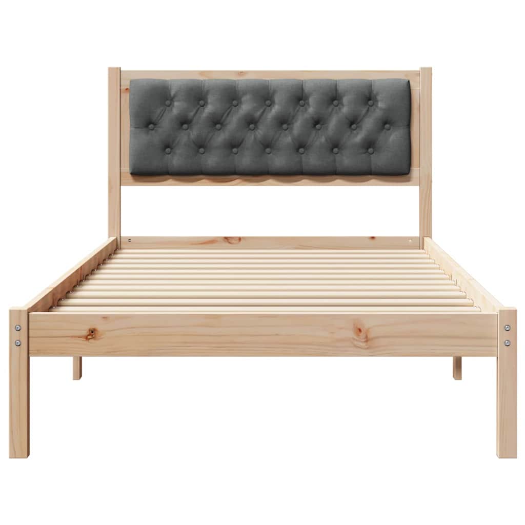Bedframe Donkergrijs 100 x 200 cm Massief grenenhout is nu te koop bij PeponiXL, paradijselijk wonen!