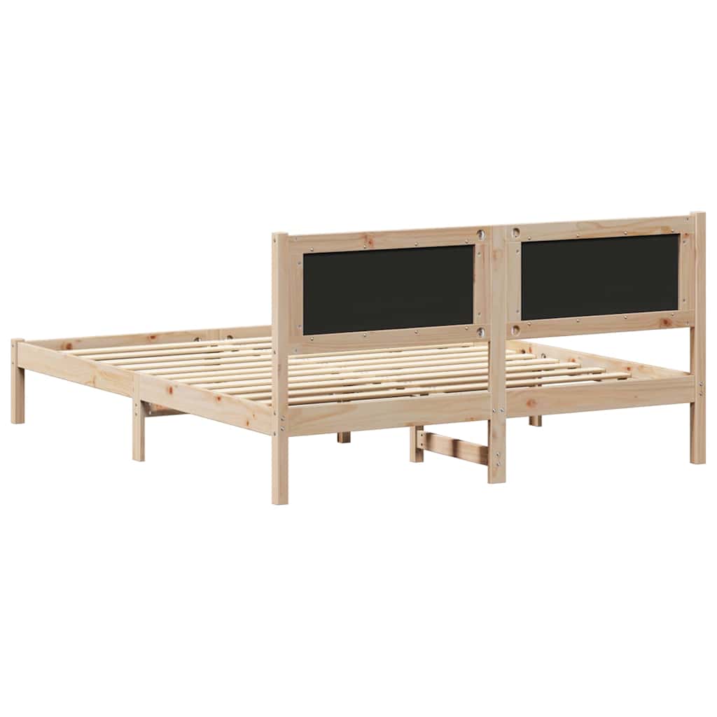 Bedframe met Gevoerd Hoofdgedeelte Donkergrijs 150 x 200 cm is nu te koop bij PeponiXL, paradijselijk wonen!
