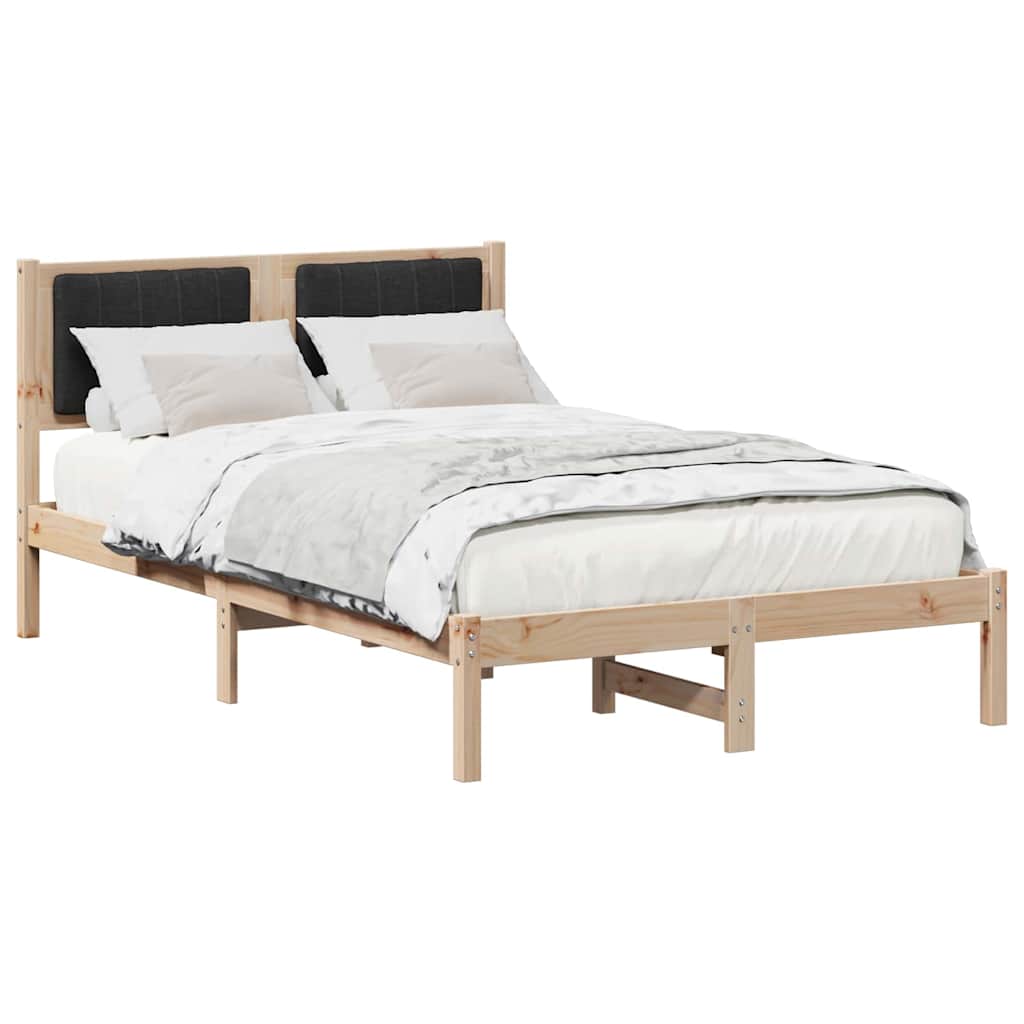 Bedframe met Gevoerd Hoofdgedeelte Zwart 120 x 200 cm is nu te koop bij PeponiXL, paradijselijk wonen!