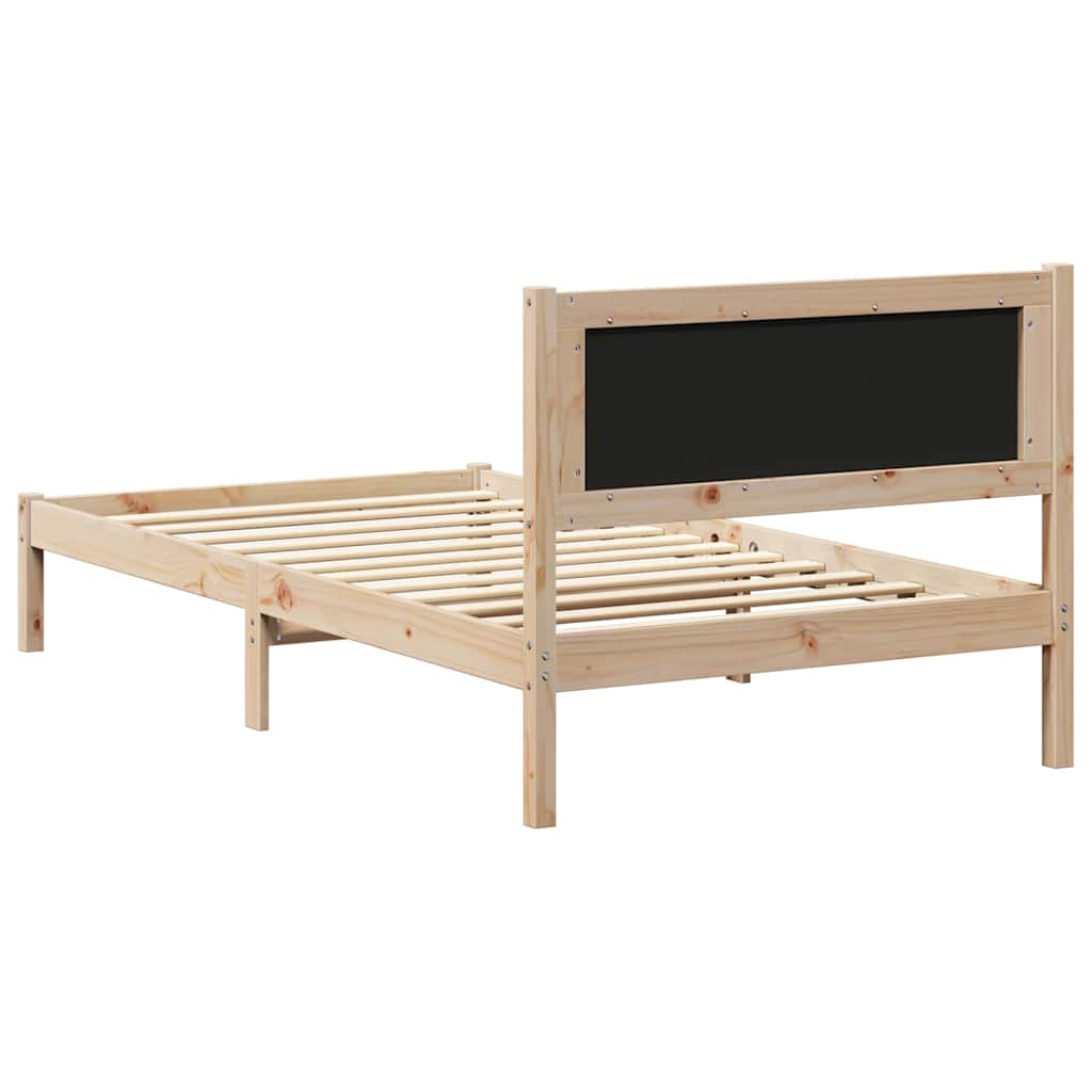 Bedframe met Gevoerd Hoofdgedeelte Donkergrijs 100 x 200 cm is nu te koop bij PeponiXL, paradijselijk wonen!